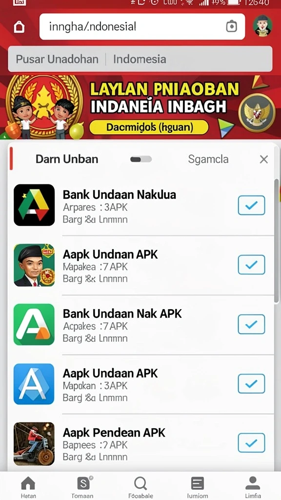 Grafis yang menawan dengan warna yang cerah.