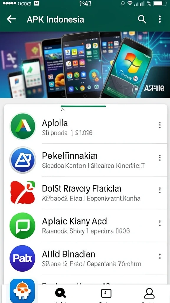 Tampilan menu utama yang menarik dan mudah dinavigasi.