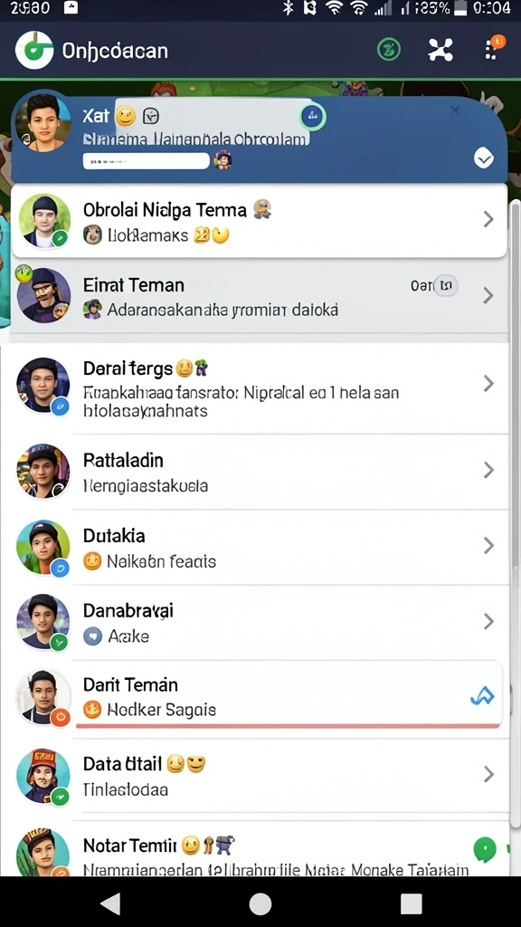Peta permainan yang luas dan detail.