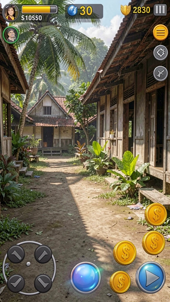 Berbagai tantangan menarik di setiap level.