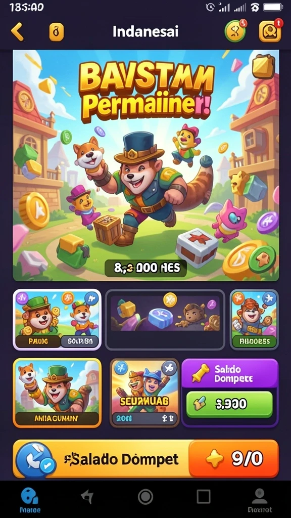Gambar menunjukkan tantangan mendebarkan di level tinggi.