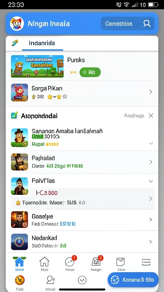 Fitur komunitas yang memungkinkan interaksi pemain.