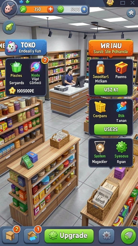 Tampilan menarik dari menu utama DEPO89.