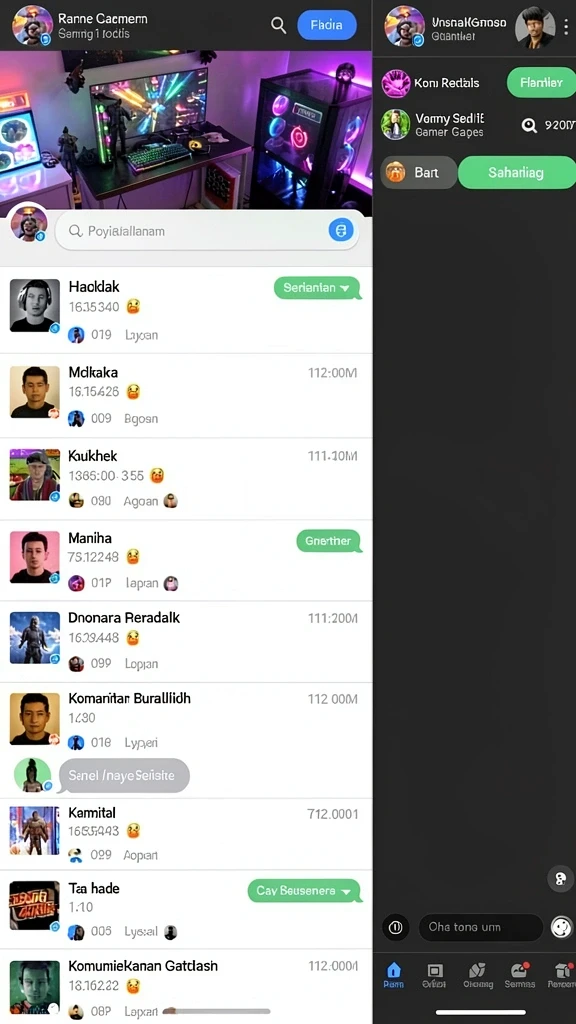 Karakter-karakter unik siap untuk bertarung.