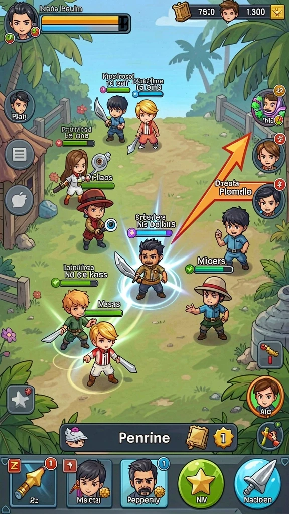 Screenshot menampilkan fitur multiplayer saat pemain berkolaborasi.