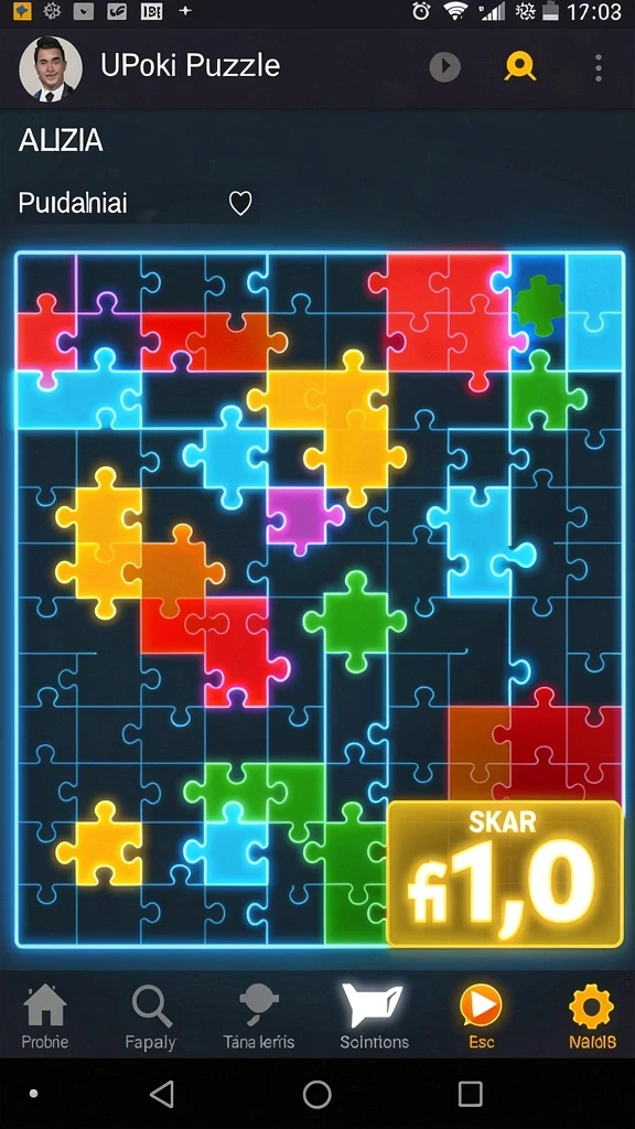 Screenshot menampilkan tampilan grafis karakter utama.