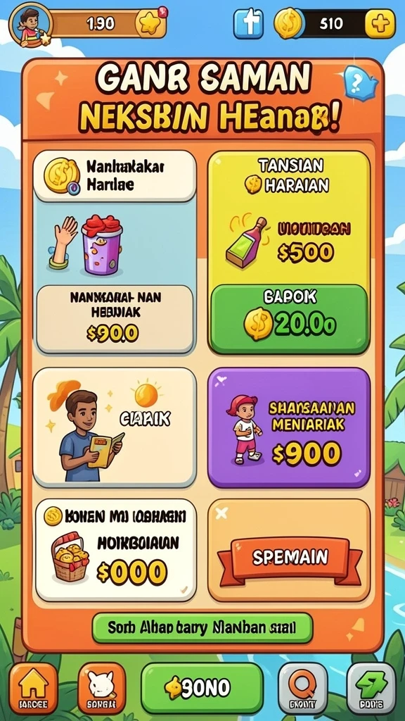 Tampilan awal yang menarik dan menawan.