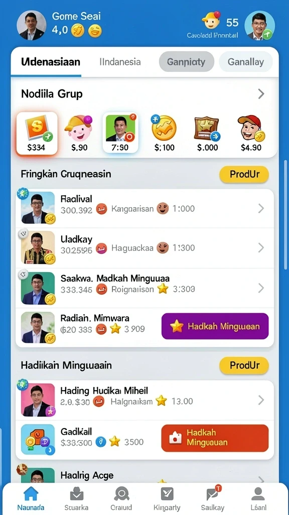 Tampilan antarmuka yang menarik dan ramah pengguna.