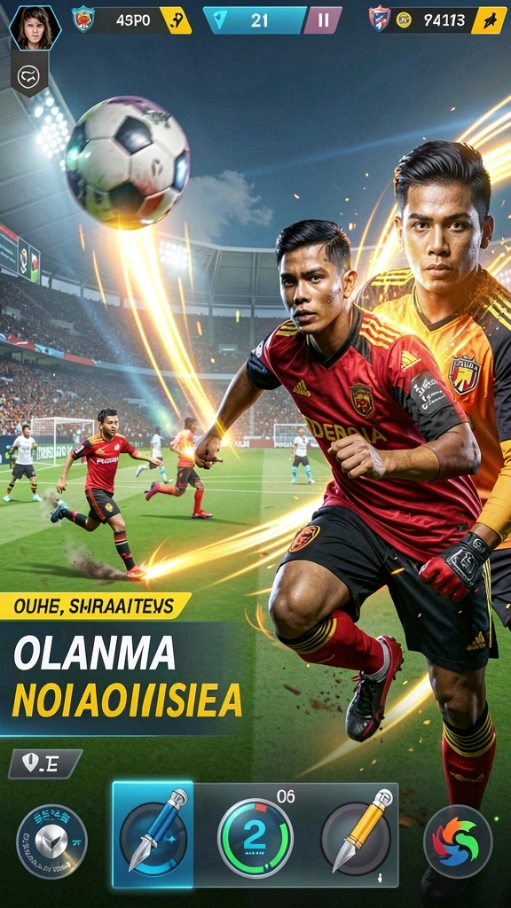 Tampilan awal permainan menampilkan karakter utama yang siap beraksi.