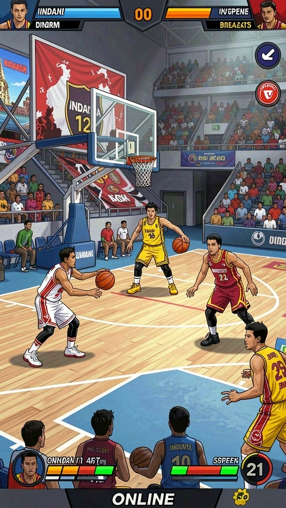 Tampilan awal yang menarik dengan karakter utama.