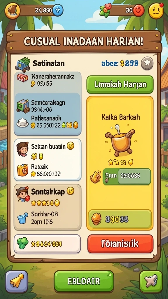 Tampilan antarmuka yang ramah pengguna.