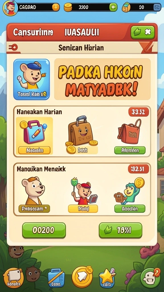 Bonus harian yang menggiurkan bagi para pemain.