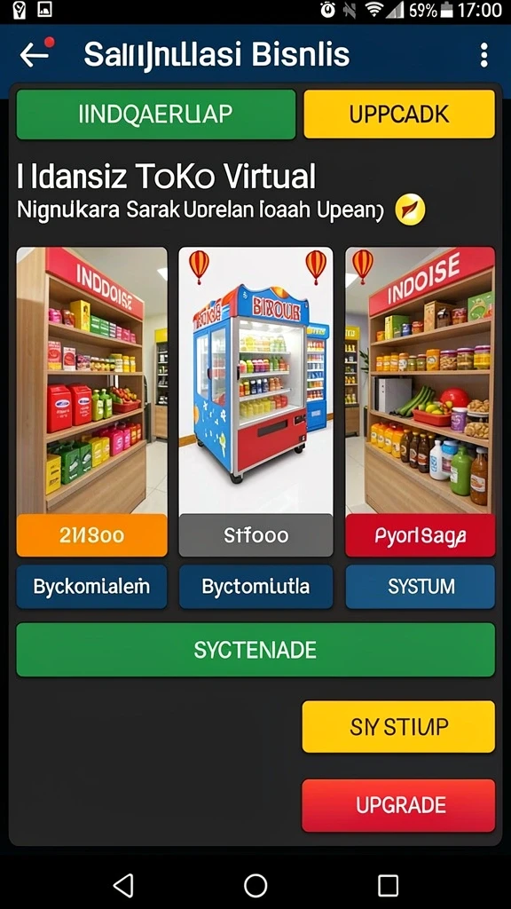 Tangkapan layar menunjukkan variasi tema permainan slot.