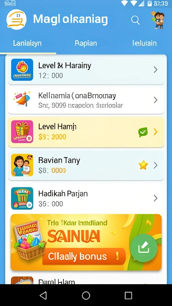 Tantangan yang harus diselesaikan oleh pemain.