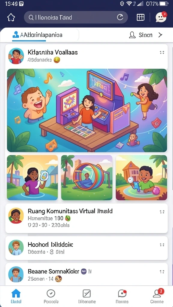 Pemandangan bawah laut yang penuh warna dan hidup.