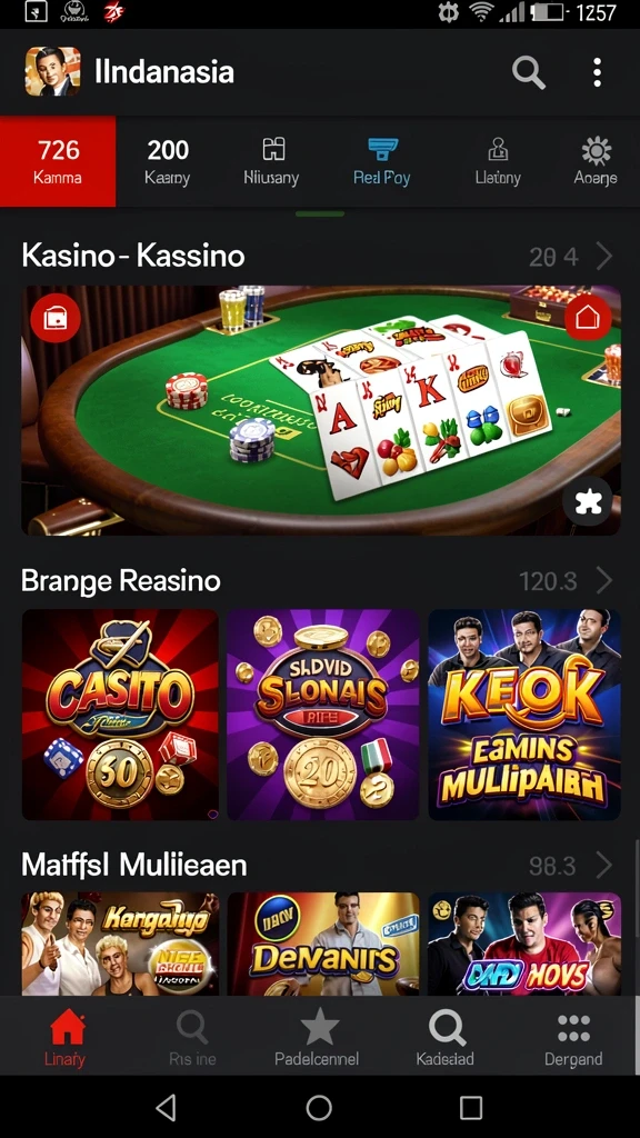 Beragam pilihan permainan slot dengan tema unik.