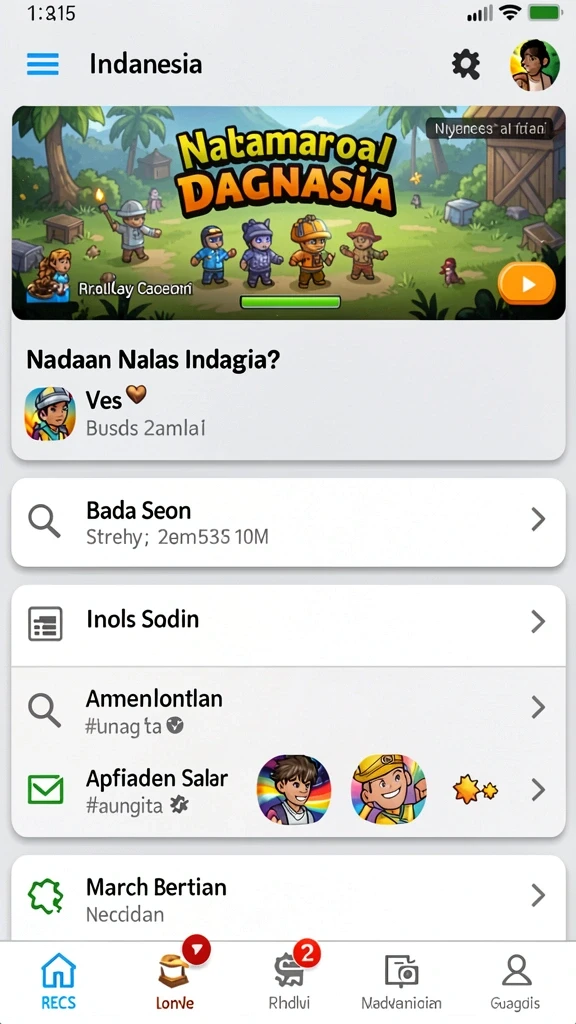 Tampilan antarmuka yang user-friendly.