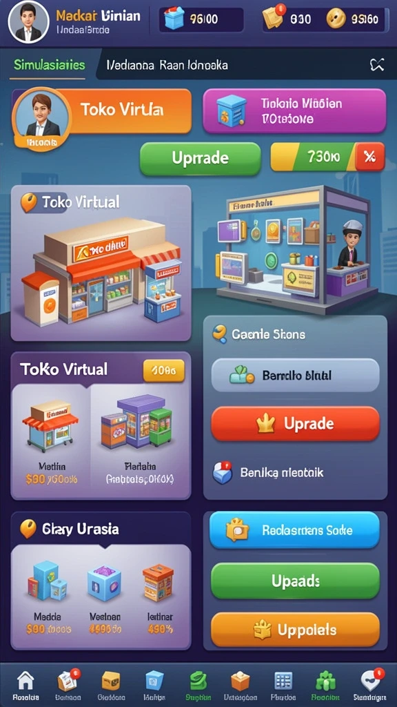 Tampilan awal aplikasi RICH7 yang menarik.