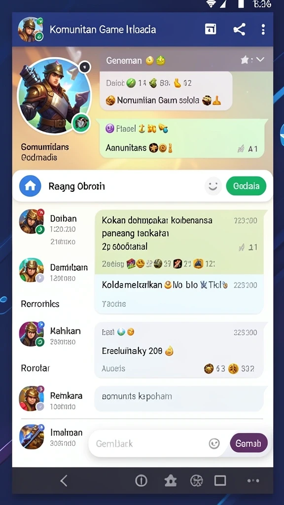 Tampilan leaderboard yang menunjukkan peringkat pemain.