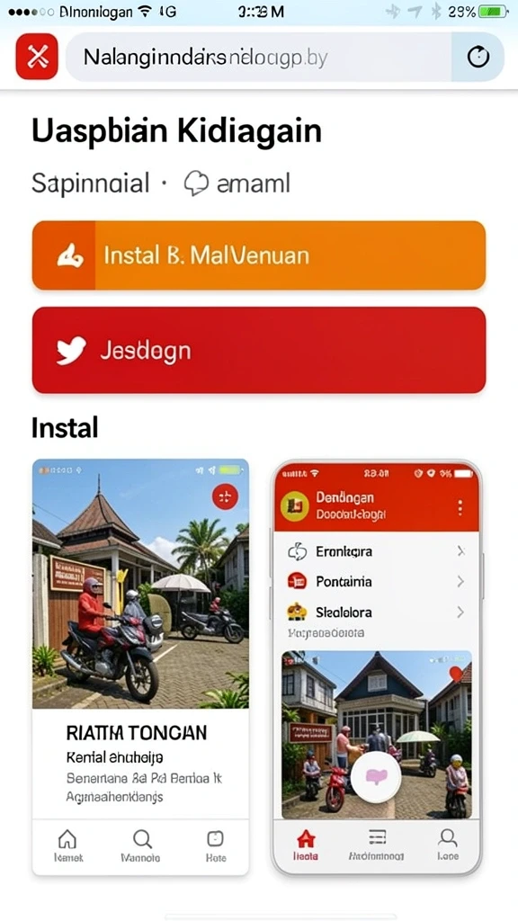 Tampilan menu utama yang menarik dan mudah dinavigasi.