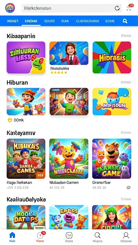 Fitur sosial untuk bermain bersama teman.