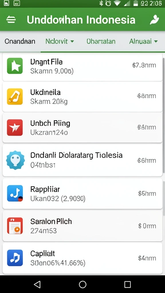 Screenshot menunjukkan variasi permainan yang ditawarkan.