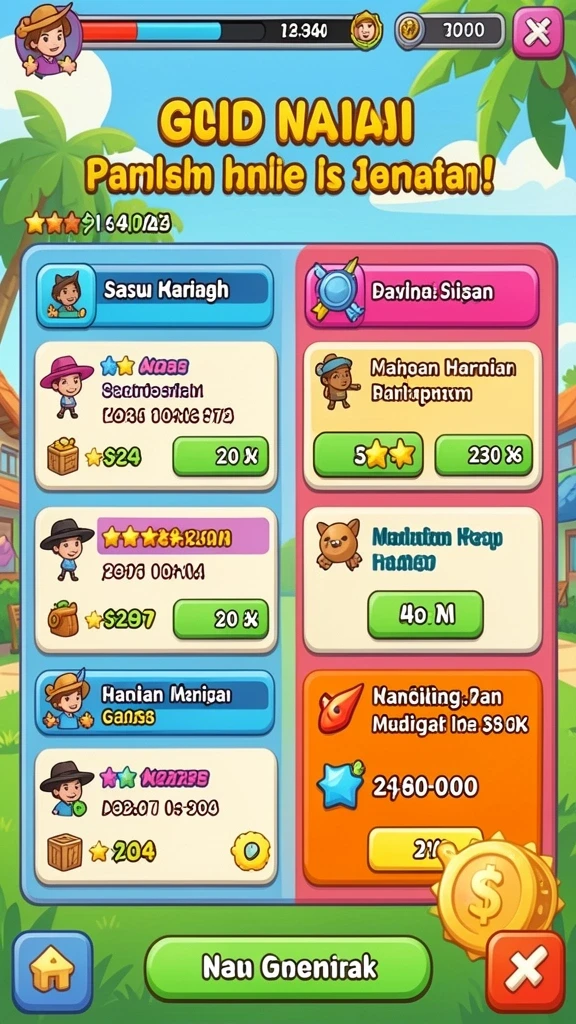 Fitur multiplayer untuk bermain bersama teman.