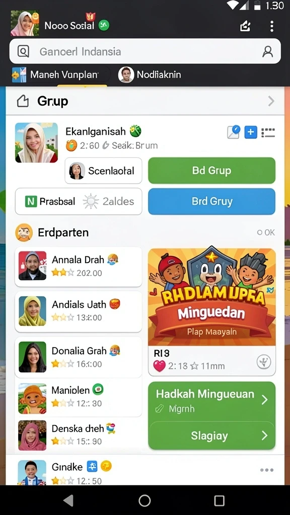 Tampilan antarmuka yang ramah pengguna.