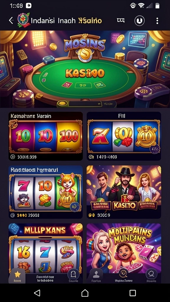 Tampilan karakter utama yang penuh warna.