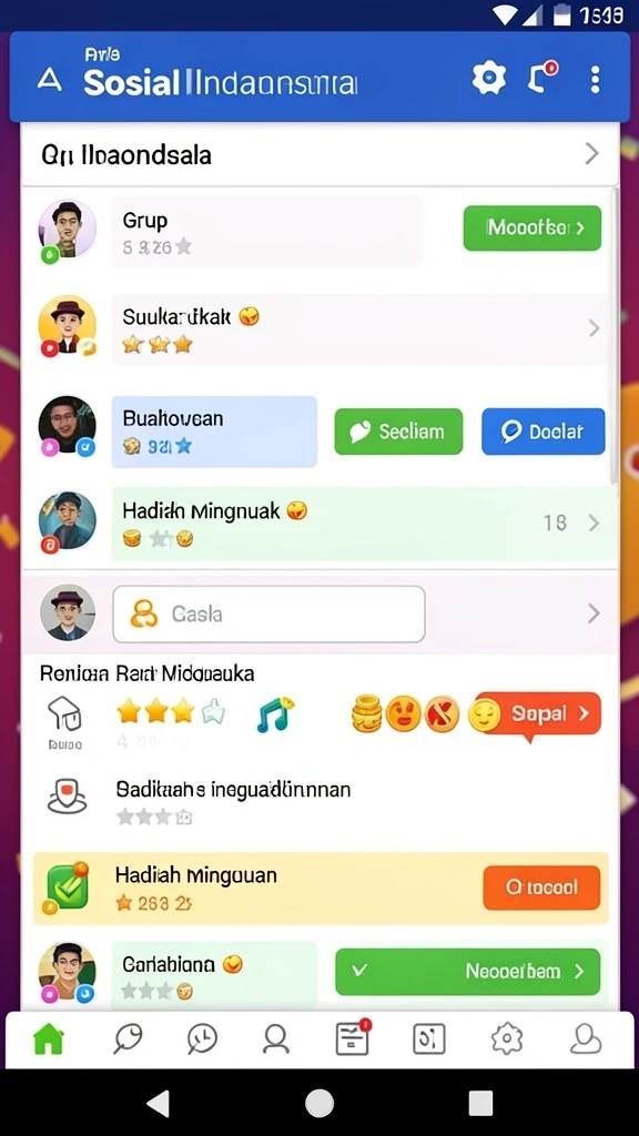 Momen seru saat berinteraksi dengan pemain lain.